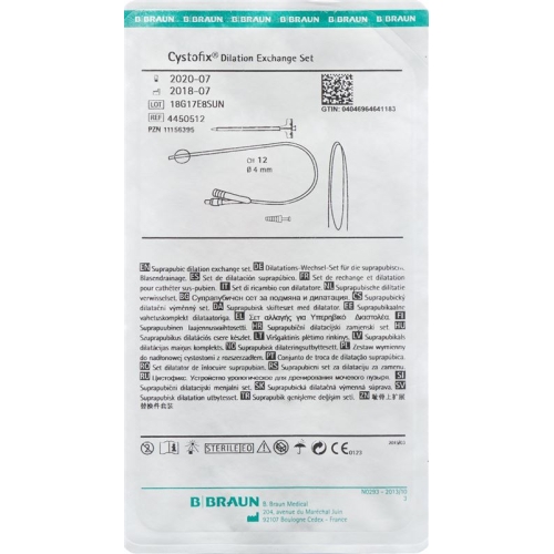 Cystofix dilatation change cutlery CH12 40cm straight buy online