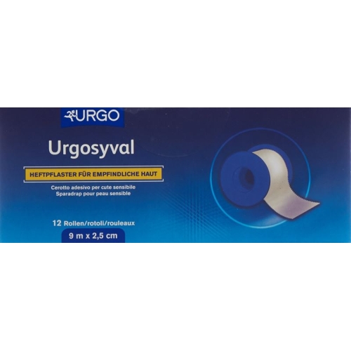 Urgosyval Rollenpflast 9mx2.50cm Empf Haut 12 Stück buy online