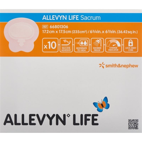 Allevyn Sacrum Life silicone foam dressing 17.2x17.5cm 10 pcs buy online