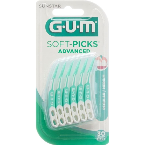 GUM SUNSTAR bristles Softpicks Advanced Regular 30 pcs buy online