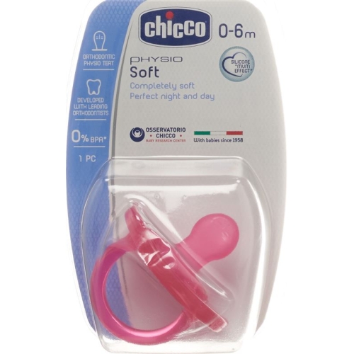 Chicco Physiological Soother GOMMOTTO PINK Silicone mini 0-6m DE / FR buy online