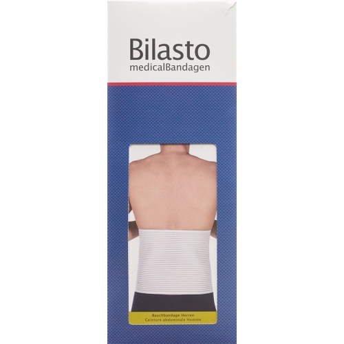 Bilasto abdominal bandage Men S White with Micro-Velcro buy online