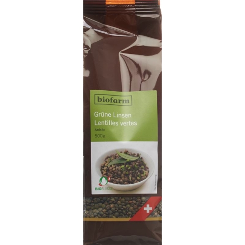 Biofarm green lentils CH bud Btl 500 g buy online