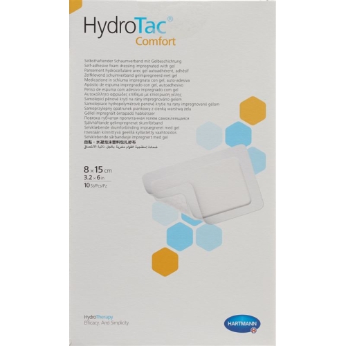 HydroTac Comfort wound dressing 8x15cm sterile 10 pcs buy online