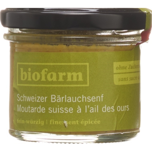 Biofarm Baerlauchsenf Knospe Ch Glas 100g buy online