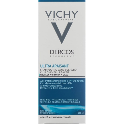 Vichy Dercos Shampooing Ultra-Sensitive Oily scalp french 200 ml buy online