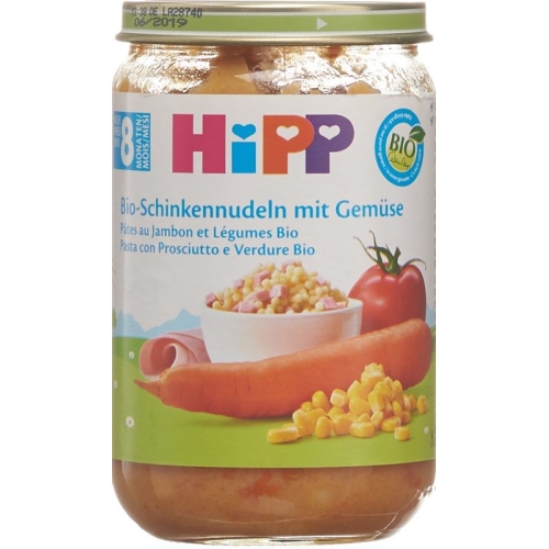 Hipp organic ham noodles with vegetables 8 months (new) 220 g buy online