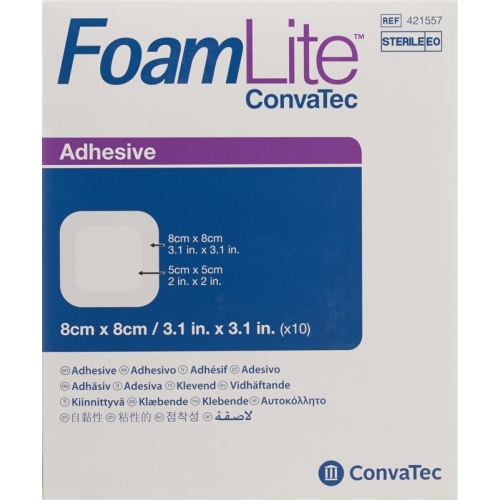 Foam Lite Convatec Silikon-Schaum 8x8cm 10 Stück buy online