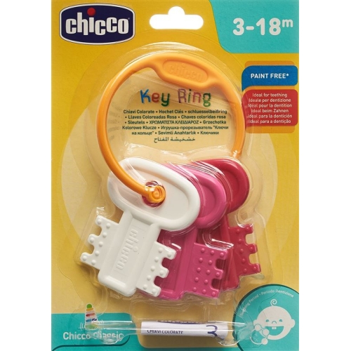 Chicco Schluesselbeissring Pink 3m+ buy online