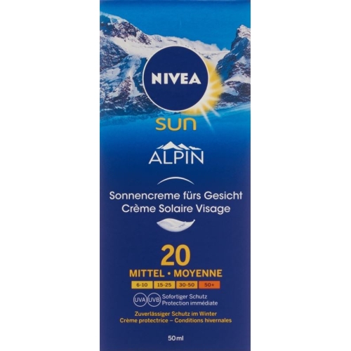 Nivea Sun Alpin Sonnencreme Gesicht LSF 20 50ml buy online