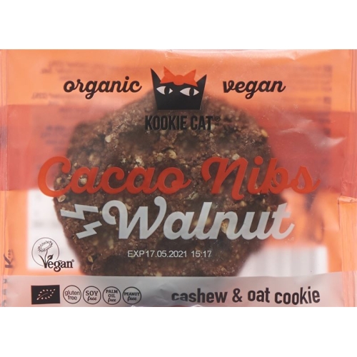 Kookie Cat Cacao Nibs Walnut Cookie 50g buy online