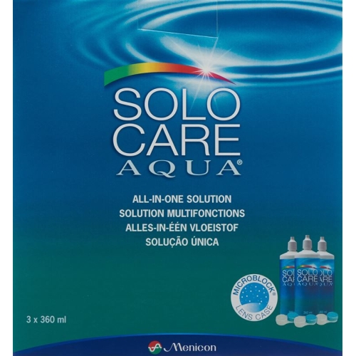 Solocare Aqua All-in-one 3 Flaschen 360ml buy online