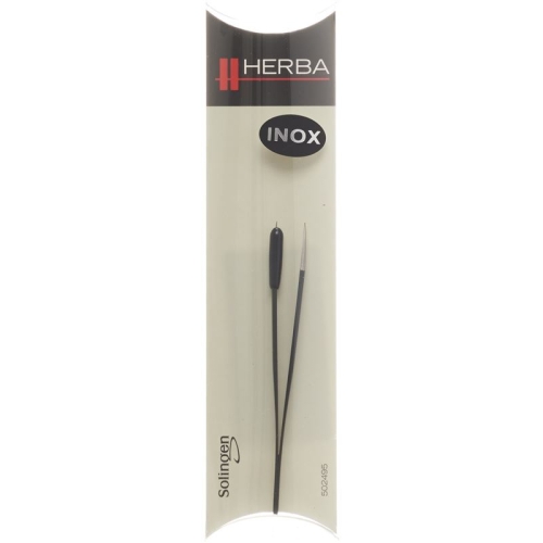 Herba tweezers pointed inox black buy online