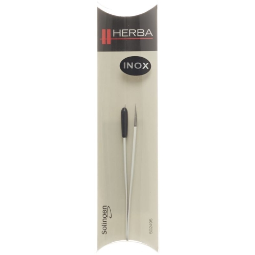 Herba tweezers pointed inox white buy online