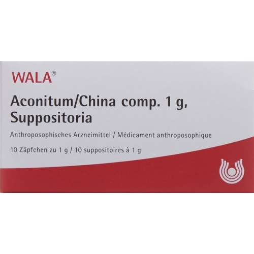 Wala Aconitum/china Comp Zäpfchen 1g 10 Stück buy online