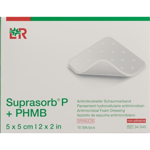 Suprasorb P+phmb Schaumverband 5x5cm 10 Stück buy online