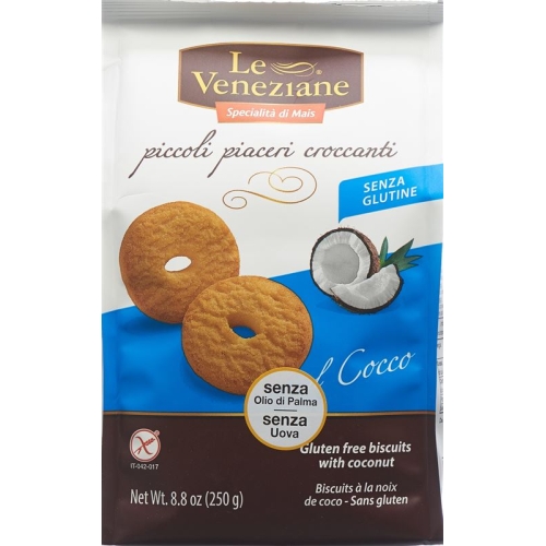 Le Veneziane Biscuits Kokosnuss Glutenfrei 250g buy online