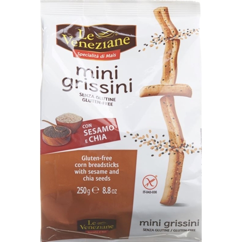 Le Veneziane Mini Grissini Ses Chia Glutenfrei 250g buy online