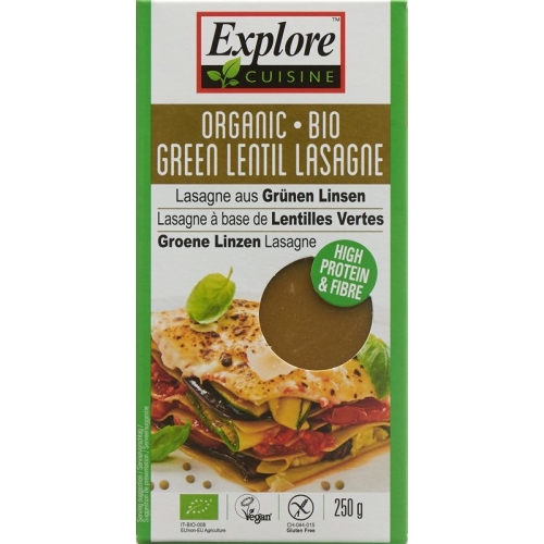 Explore Cuisine Lasagne Aus Grün Linsen Bio 250g buy online