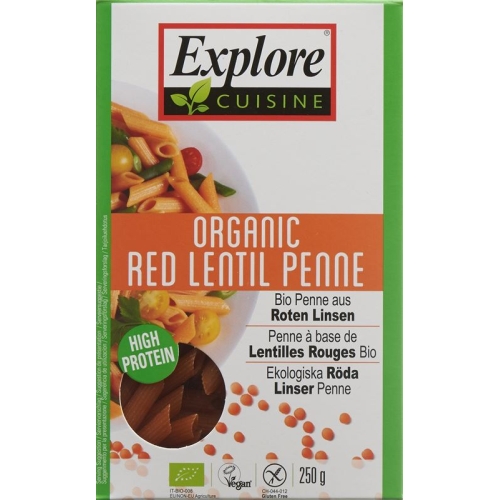 Explore Cuisine Penne Aus Roten Linsen Bio 250g buy online