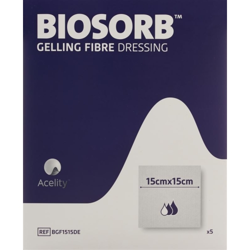 Biosorb Gelling Fibre Gelfa Wundauflagen 15x15cm 5 Stück buy online