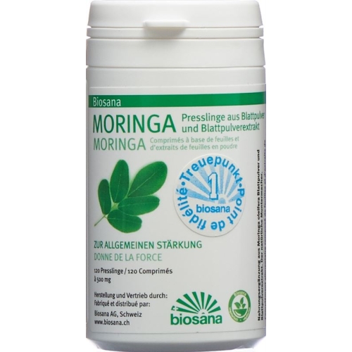 Biosana Moringa Blattplv/extrakt Tabletten Dose 120 Stück buy online