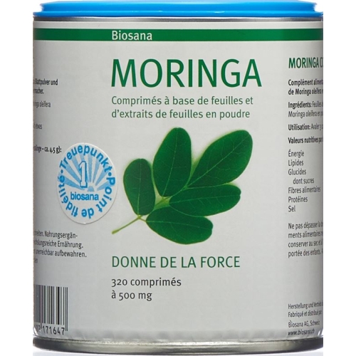 Biosana Moringa Blattplv/extrakt Tabletten Dose 320 Stück buy online