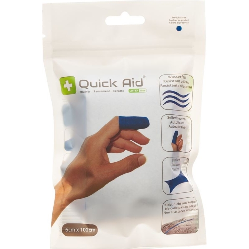 Quick Aid Plaster 6x100cm Latex Free Blue buy online