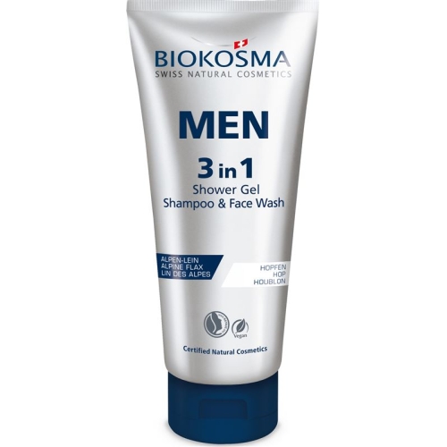 Biokosma Men 3in1 Shampoo & Showergel Tube 200m buy online