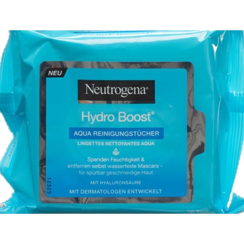 Neutrogena Hydro Boost Aqua cleaning wipes 25 pieces buy online