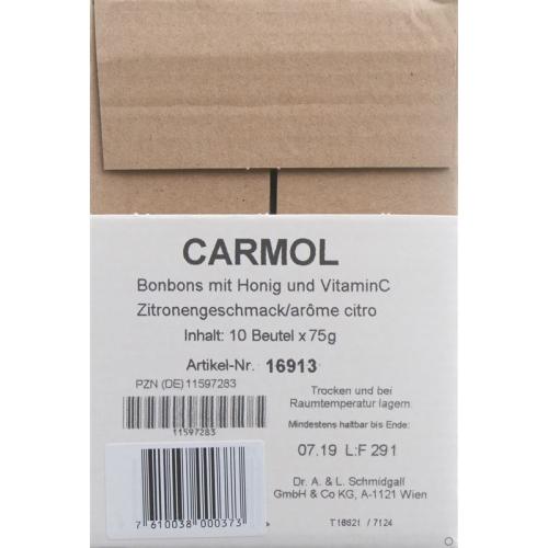 Carmol Lutschbonbons Zitrone Beutel 75g buy online