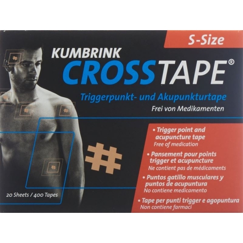 Crosstape Schmerz- Akupunkturtape S 400 Stück buy online