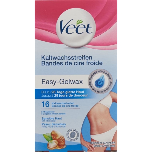 Veet Kaltwachsstreifen Bikini & Achseln Sensible Haut 8x 2 Stück buy online