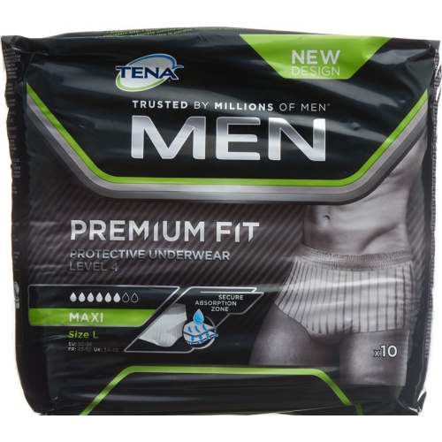 Tena Men Premium Fit Underwear Level 4 L 10 Stück buy online