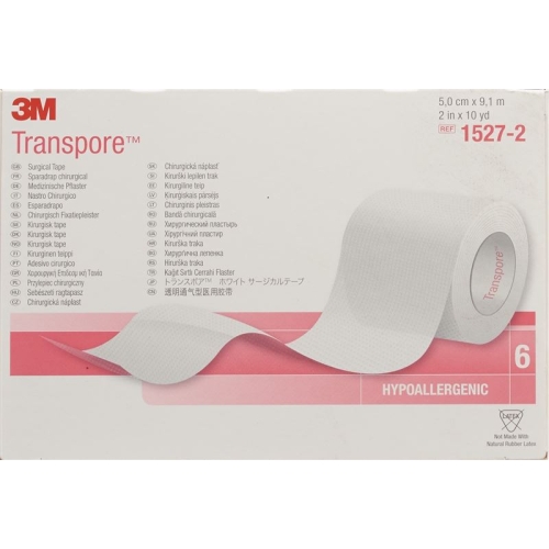 3M Transpore Fixierpflaster 50mm x 9.14m transparent 6 Stück buy online