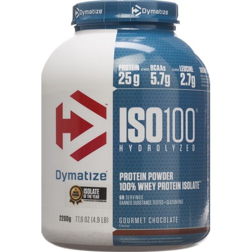 Dymatize Iso 100 Gourmet Chocolate Dose 2200g buy online