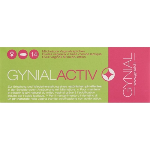 Gynialactiv Milchsäure Vaginalzäpfchen 14 Stück buy online