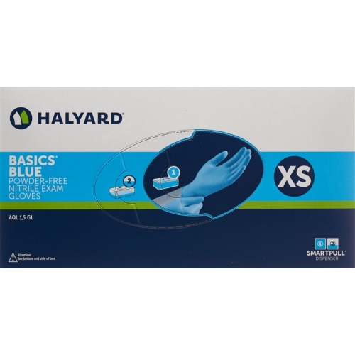 Halyard Uhs XS Nitril Basic Blau 200 Stück buy online