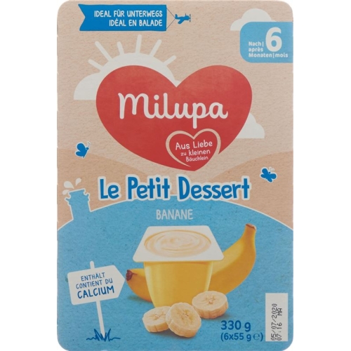 Milupa Le Petit Dessert Banane ab dem 6. Monat 6x 55g buy online