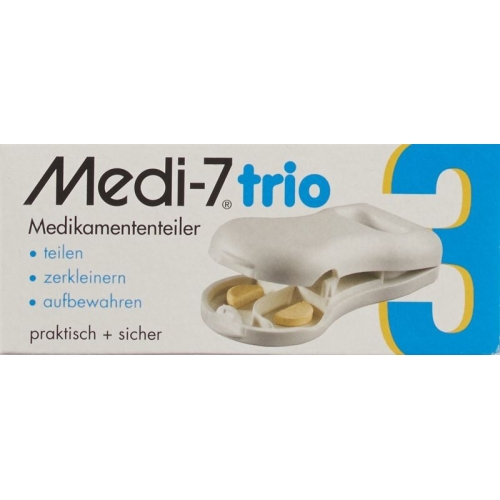 Sahag Medi-7 Trio Pill Splitter White buy online