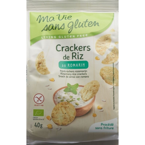 Ma Vie S Glut Reis Craecker mit Rosmarin 40g buy online