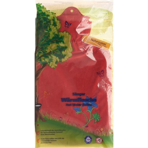 Sänger Hot-water bottle 2L fleece cover red gentian buy online