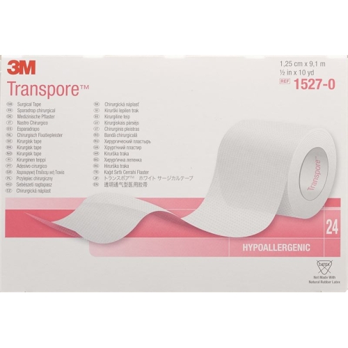 3M Transpore Fixierpflaster 12mm x 9.14m transparent 24 Stück buy online