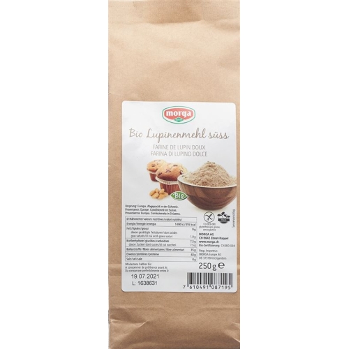 Morga Lupinenmehl Suess Bio Glutenfrei 250g buy online