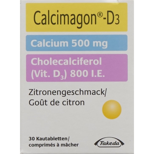 Calcimagon D3 500/800 Zitrone (o Aspar) Dose 30 Stück buy online