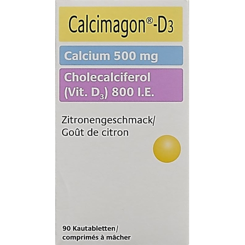 Calcimagon D3 500/800 Zitrone (o Aspar) Dose 90 Stück buy online