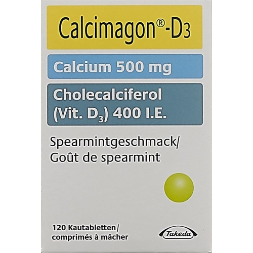 Calcimagon D3 Spearmint (o Aspartam) Dose 120 Stück buy online