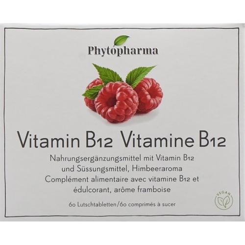 Phytopharma Vitamin B12 lozenges tin 60 pieces buy online