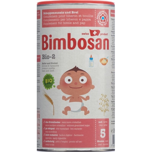 Bimbosan Bio 2 Hafer und Dinkel Pulver Dose 300g buy online