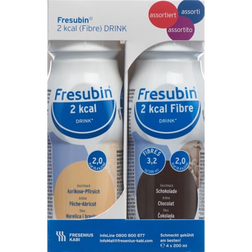 Fresubin 2 Kcal/fibre Drink Assortiert 4 Flasche 250ml buy online